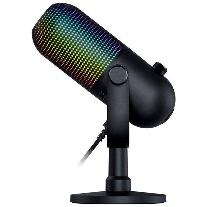 Razer Seiren V3 Chroma RGB USB Gaming & Streaming Microphone with Tap-to-Mute - Black