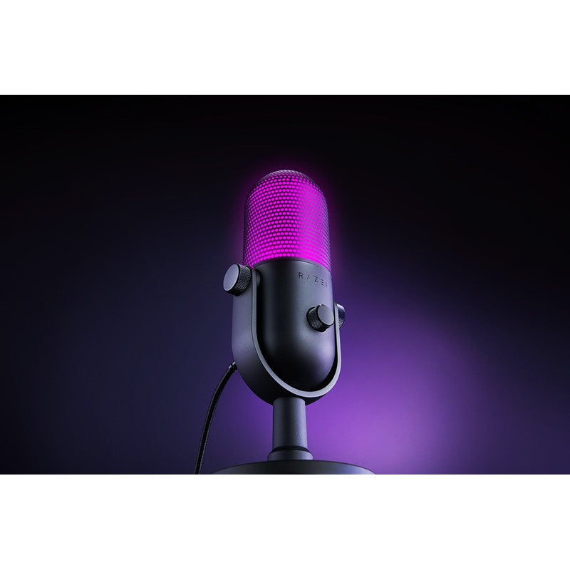 Razer Seiren V3 Chroma RGB USB Gaming & Streaming Microphone with Tap-to-Mute - Black
