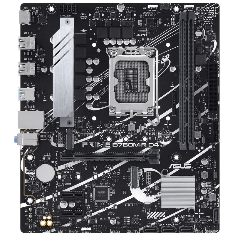 Asus PRIME B760M-R DDR4 micro-ATX Gaming Motherboard
