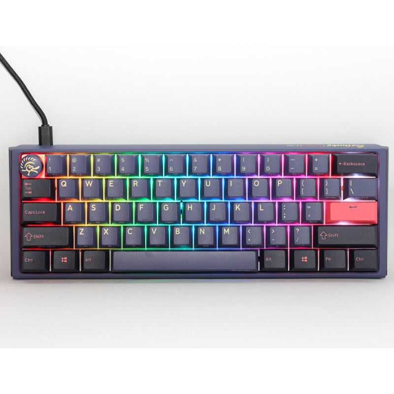 Ducky One 3 Mini Hot-Swap Wired RGB Mechanical Gaming Keyboard Red Switch (Arabic Layout) - Cosmic Blue