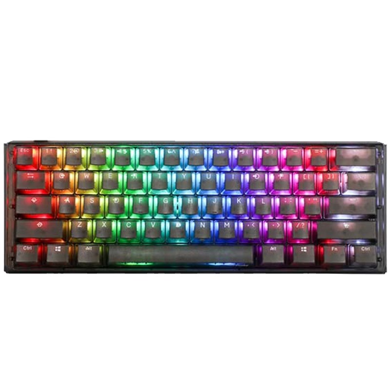 Ducky One 3 Mini Hot-Swap Wired RGB Mechanical Gaming Keyboard Blue Switch (Arabic Layout) - Aura Black