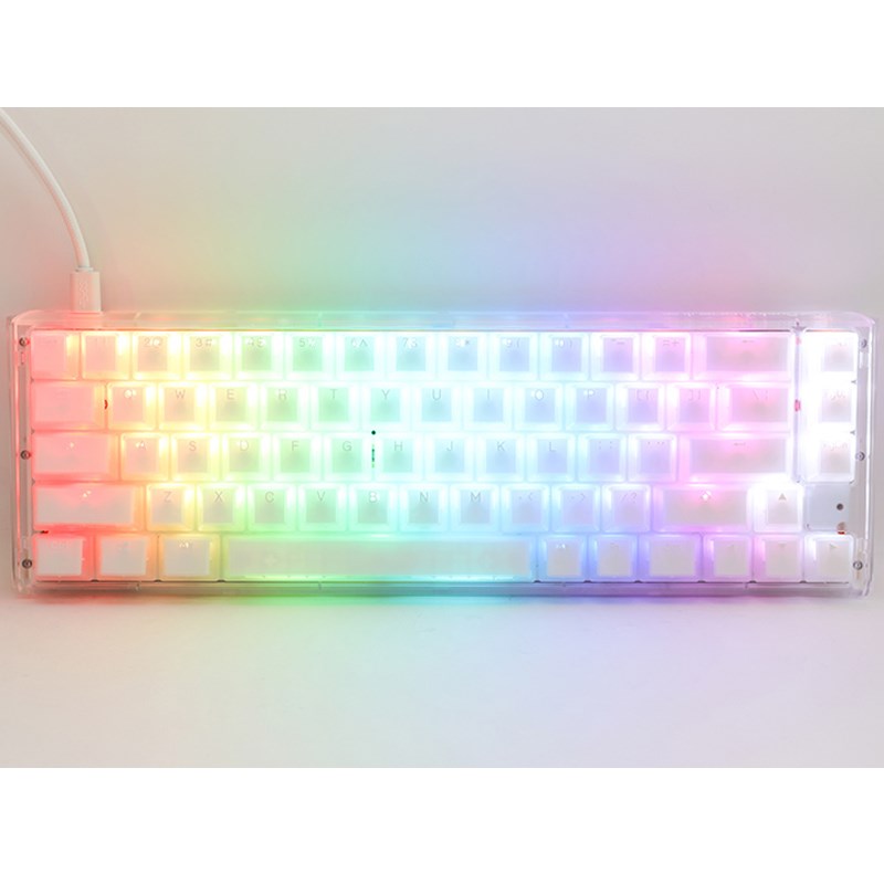 Ducky One 3 SF Hot-Swap Wired RGB Mechanical Gaming Keyboard Blue Switch (Arabic Layout) - Aura White