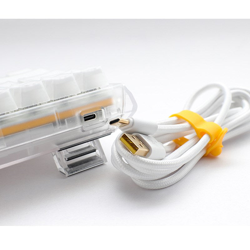 Ducky One 3 SF Hot-Swap Wired RGB Mechanical Gaming Keyboard Blue Switch (Arabic Layout) - Aura White