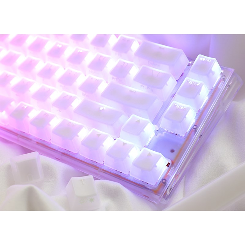 Ducky One 3 SF Hot-Swap Wired RGB Mechanical Gaming Keyboard Blue Switch (Arabic Layout) - Aura White