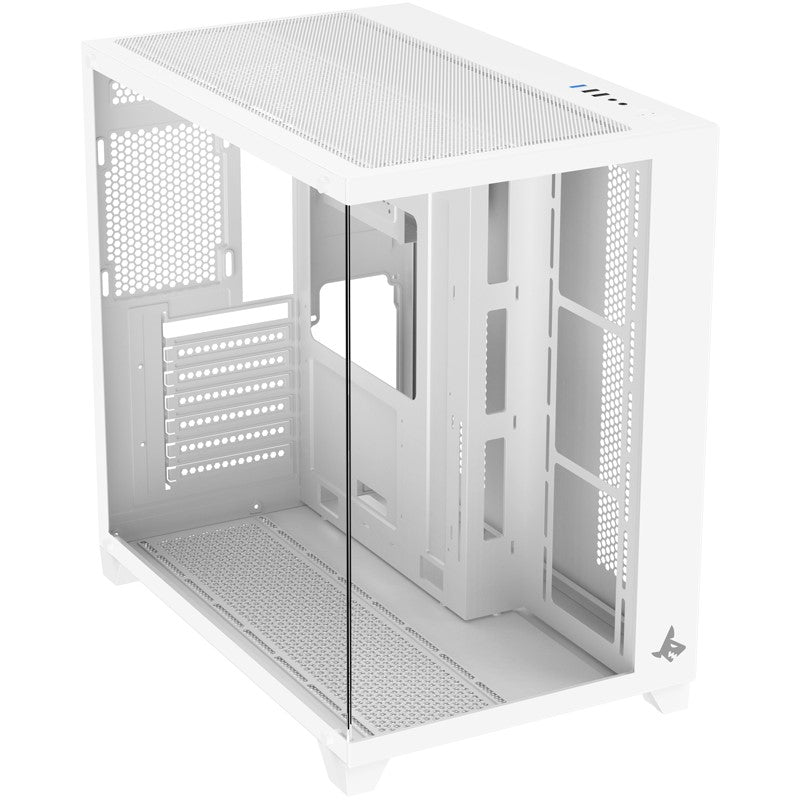 SHARX PROFIN ATX Mid-Tower Gaming PC Case - White