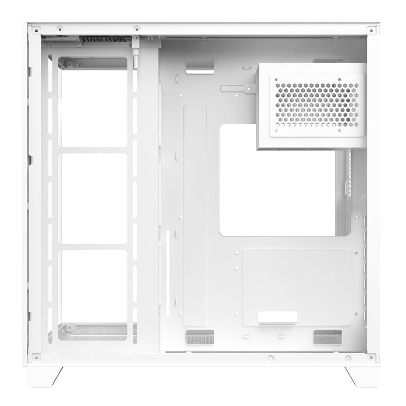SHARX PROFIN ATX Mid-Tower Gaming PC Case - White