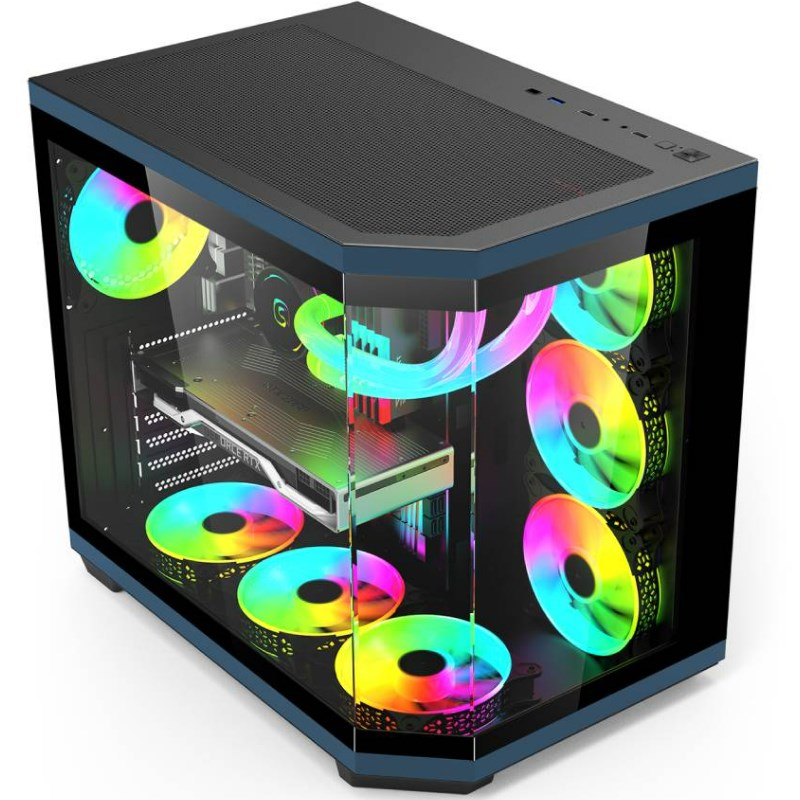 Acer V950 Tempered Glass ATX Mid Tower Gaming PC Case - Black