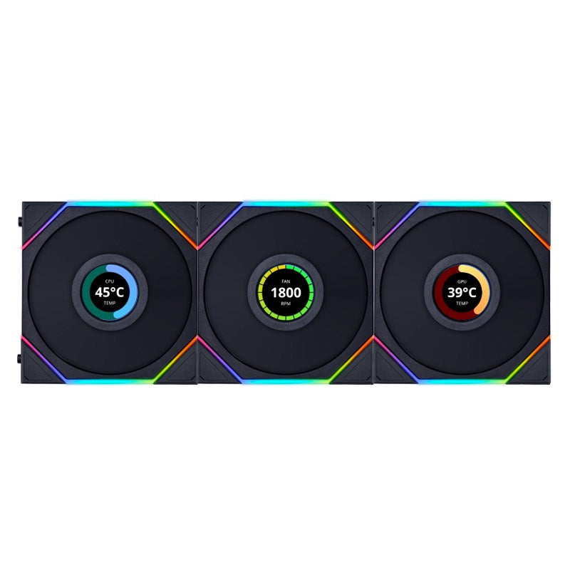 LIAN LI UNI FAN TL LCD 120mm ARGB Case Fan with 1.6
