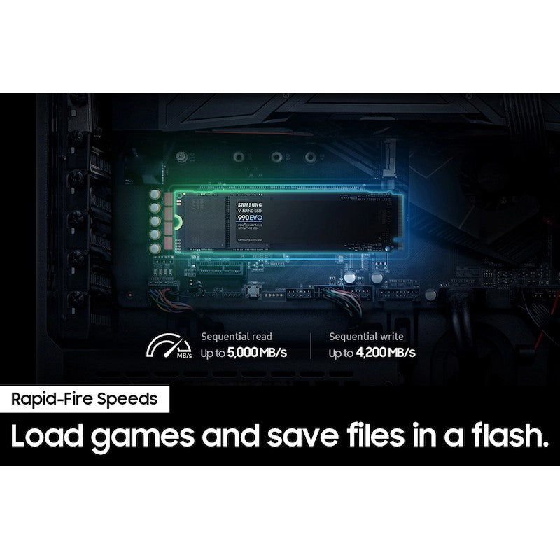 Samsung 990 EVO 2TB PCIe Gen 4x4, Gen 5x2 M.2 2280 NVMe Internal SSD