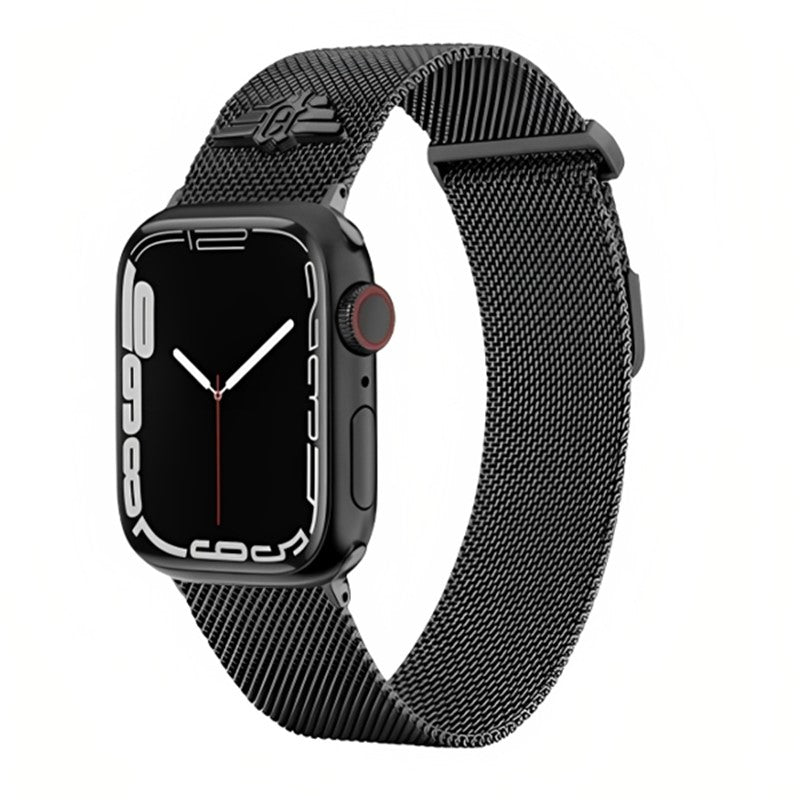 Police Apple Watch Ultra/45/44/42mm Mesh Strap, Black