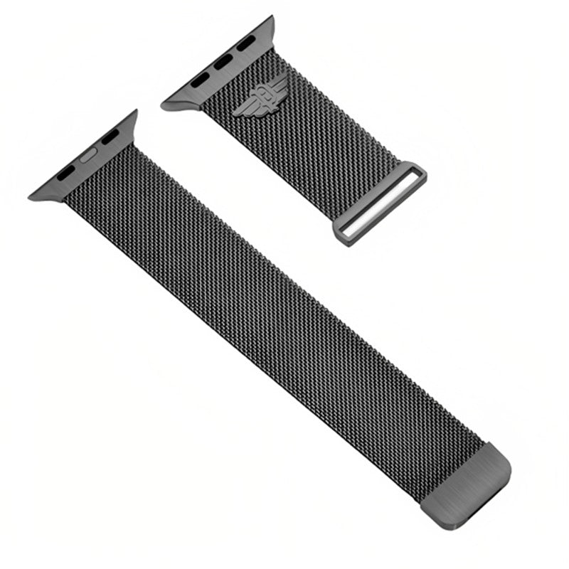 Police Apple Watch Ultra/45/44/42mm Mesh Strap, Black