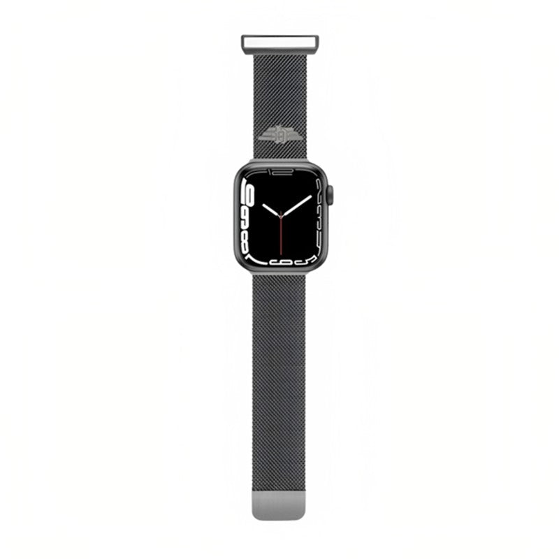 Police Apple Watch Ultra/45/44/42mm Mesh Strap, Black