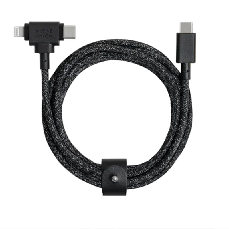 Native Union Belt Cable Duo Type C-C-Lightning 1.8 M, Cosmos Black