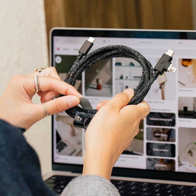 Native Union Belt Cable Pro 240W USB-C to USB-C, Cosmos Black