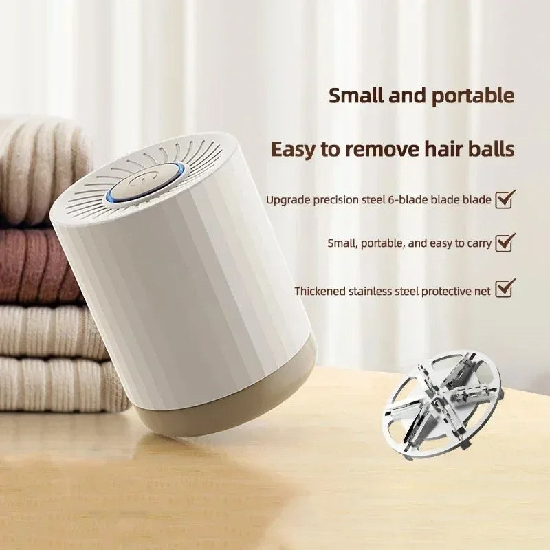 Portable USB Rechargeable Electric Lint Remover & Fabric Shaver for Clothes - Natural