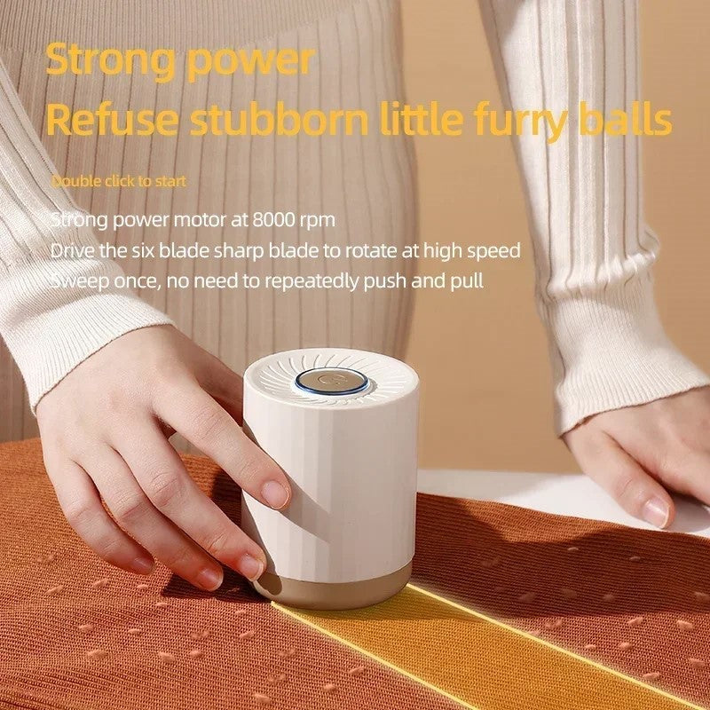 Portable USB Rechargeable Electric Lint Remover & Fabric Shaver for Clothes - Natural