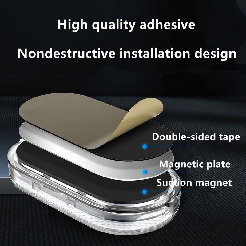 Touch Activated 2PCS Car Atmosphere Light & Charging LED Reading Light - Transparent