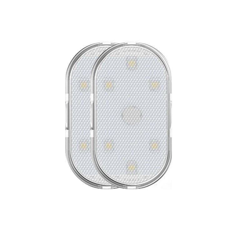 Touch Activated 2PCS Car Atmosphere Light & Charging LED Reading Light - Transparent