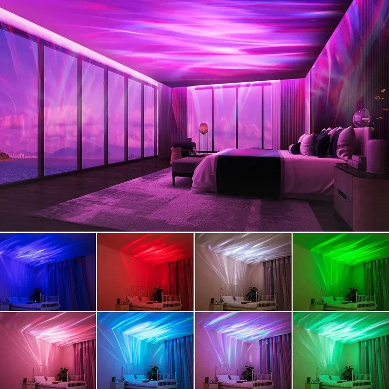 Gadgeton Aurora Northern Night Galaxy Projector LED Night Light - Black