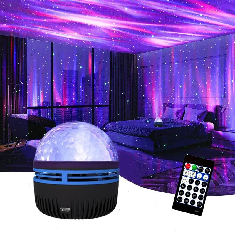 Gadgeton Aurora Northern Night Galaxy Projector LED Night Light - Black