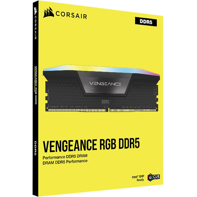 Corsair Vengeance RGB 32GB (2x16GB) DDR5 6000MHz CL38 Memory Kit - Black