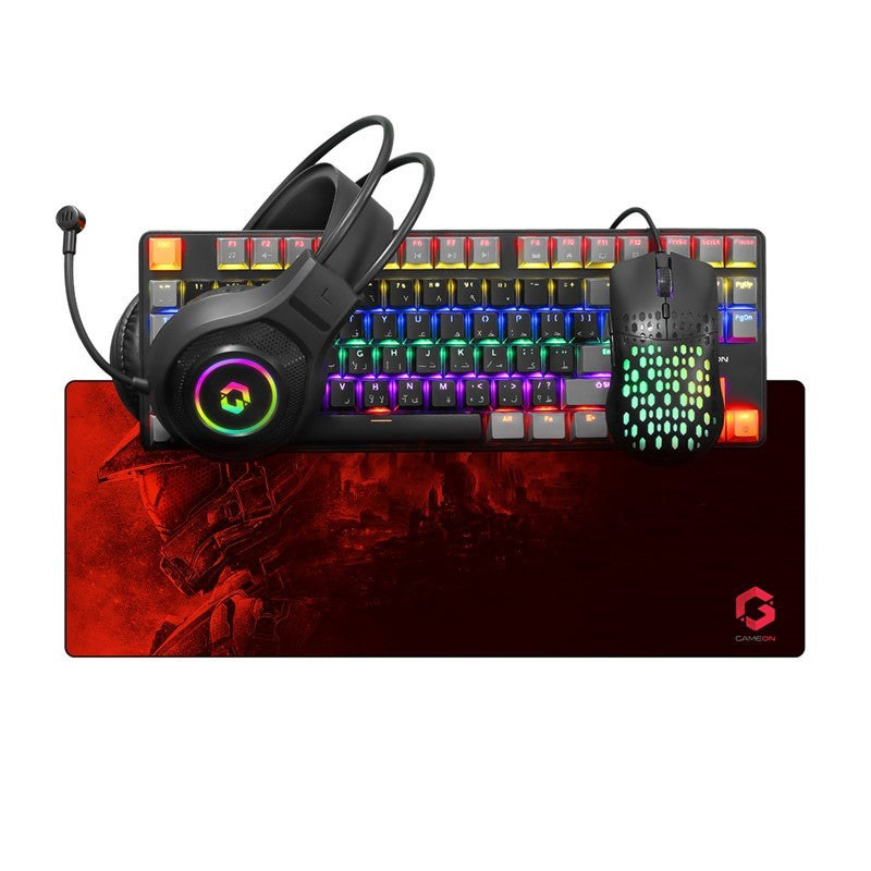 GAMEON VIPER X All-In-One Bundle (Mechanical Keyboard, Headset, Mouse & Mousepad) - Open Box