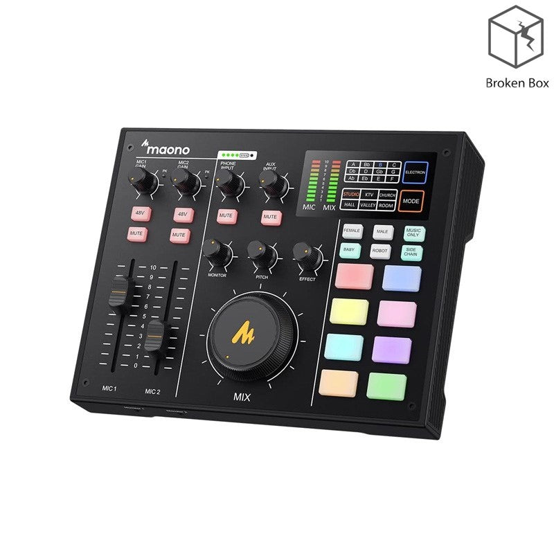 Maonocaster AM100 All-In-One Podcast Production Studio - Black - Open Box