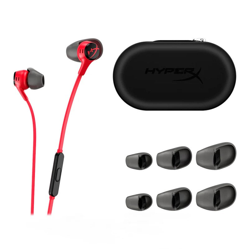 HyperX Cloud Earbuds II Gaming Earbuds with Mic - Red