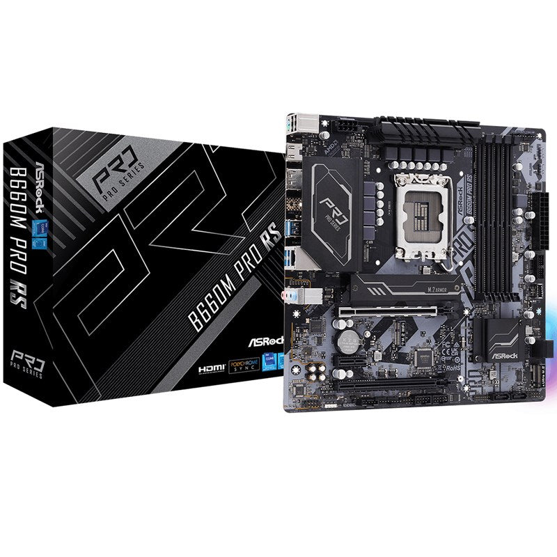 ASRock B660M Pro RS M-ATX Gaming Motherboard