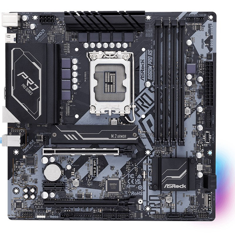 ASRock B660M Pro RS M-ATX Gaming Motherboard