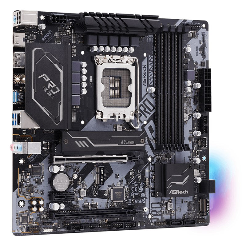 ASRock B660M Pro RS M-ATX Gaming Motherboard