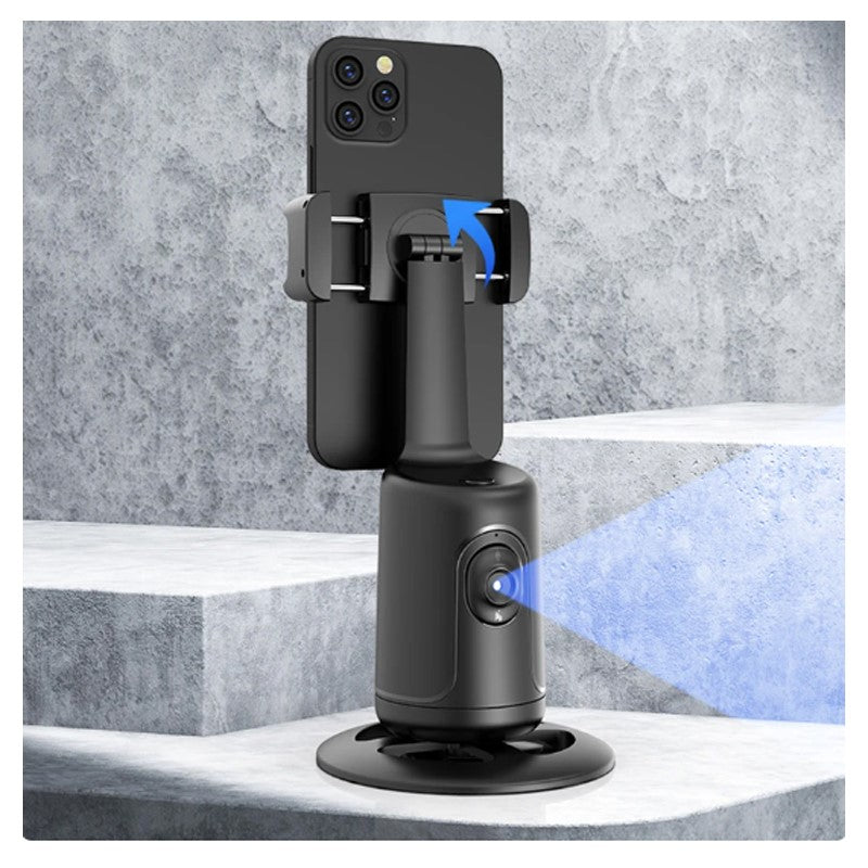 Gadgeton Auto Face Tracking Tripod 360° Rotating Auto Tracking Phone Stand, Phone Camera Stand with Remote and Gesture Control