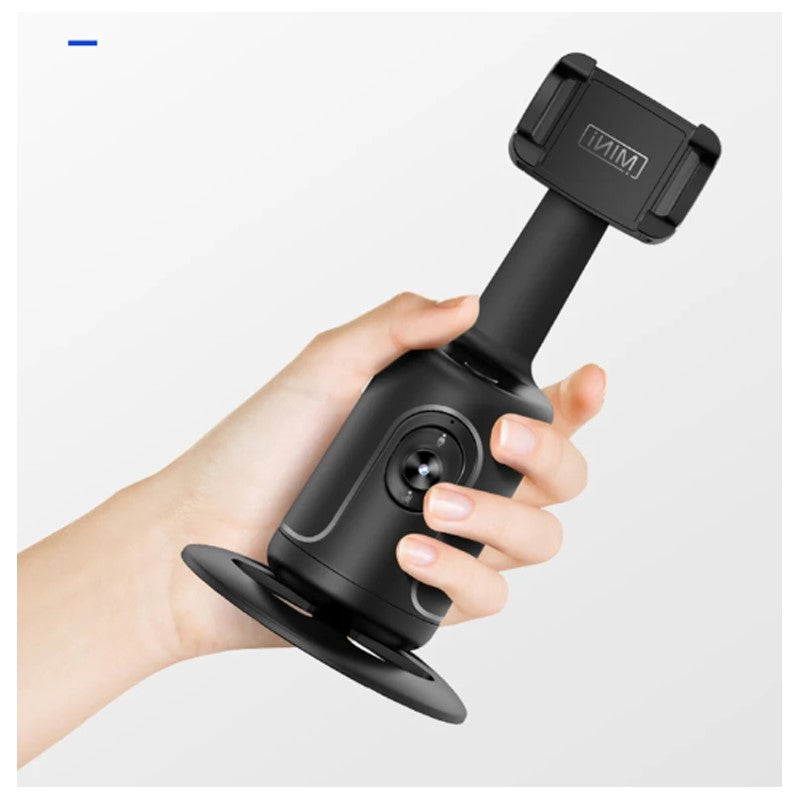 Gadgeton Auto Face Tracking Tripod 360° Rotating Auto Tracking Phone Stand, Phone Camera Stand with Remote and Gesture Control