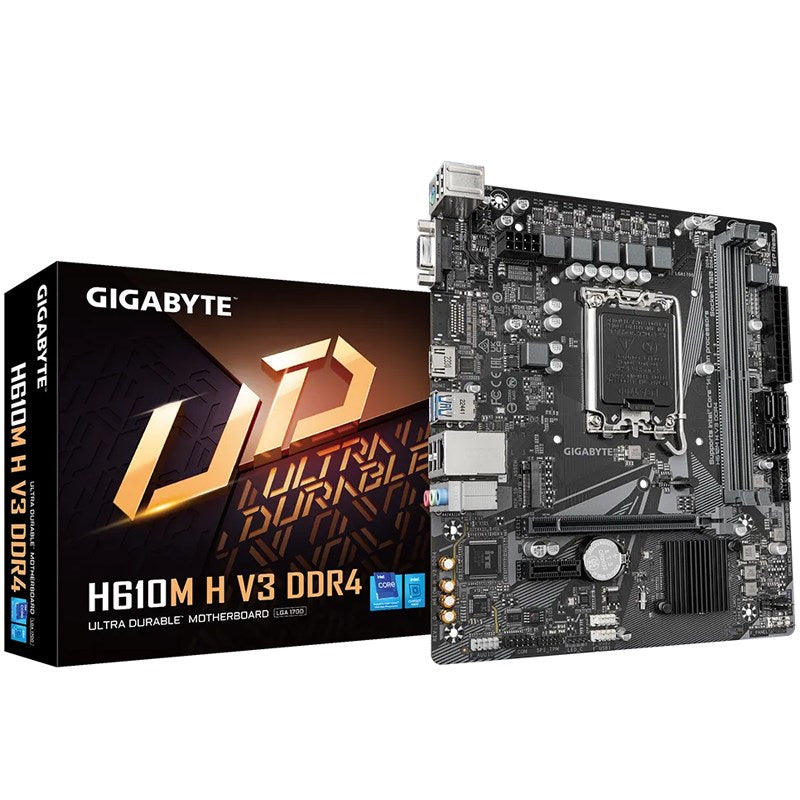 Gigabyte H610M H V3 DDR4 (rev. 1.0) M-ATX Gaming Motherboard