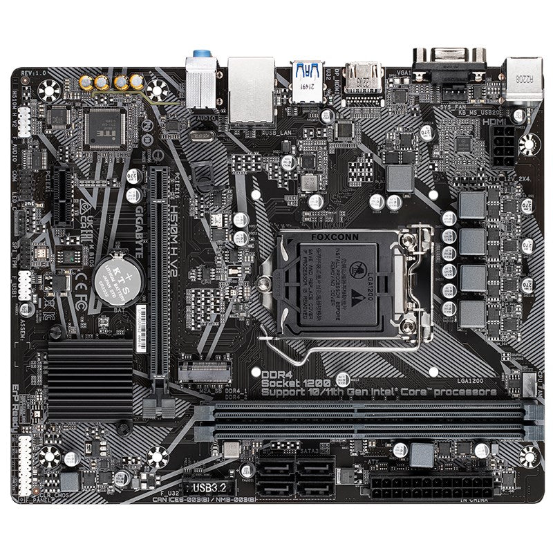 Gigabyte H510M H V2 (rev. 1.0) M-ATX Gaming Motherboard