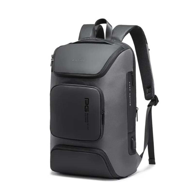 BANGE Fashion Large Capacity USB Charging Backpack Wear-resistant Oxford Casual Travel Bag for Male Female Mochila