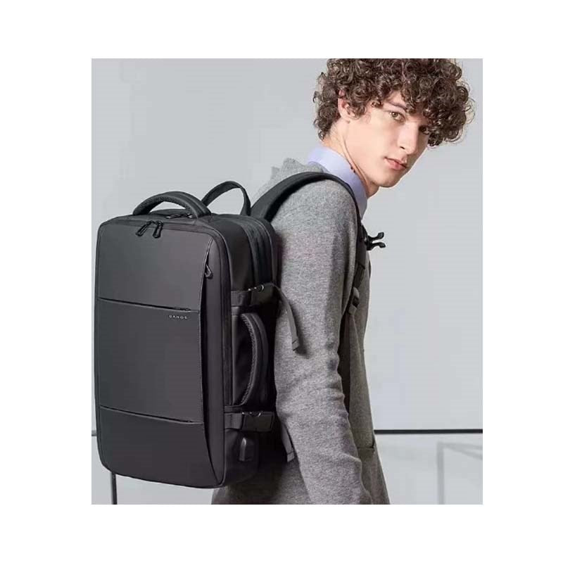 BANGE Travel Backpack Business Backpack School Expandable USB Bag Large Capacity 17.3