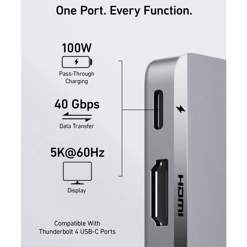 Anker 547 USB-C Hub (7-in-2, for MacBook) - Silver