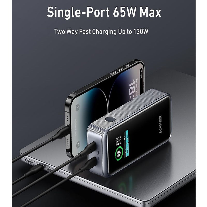 Anker Prime 12000mAh Power Bank (130W) Series 7 - Black