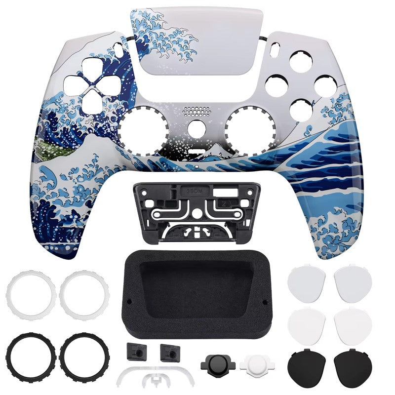 eXtremeRate The Great Wave Custom Control Shell Faceplate Cover For Dualsense Edge PS5 Controller