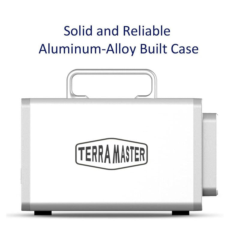 TerraMaster 90 TB D5 Thunderbolt 3 Professional External Hard Drive with Raid