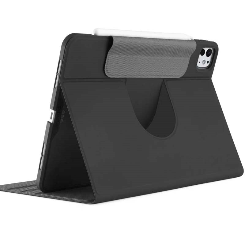 Pipetto iPad Air 13 (2024) Origami No5 Rotating Folio Case, Black