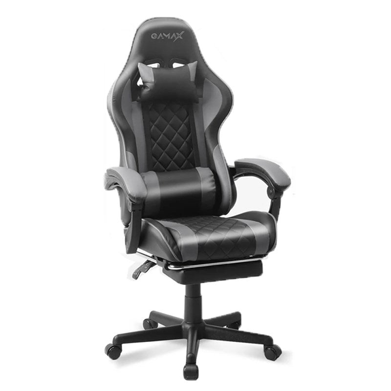 Gamax Gaming Chair Model 1-LT001L with Linkage Function Armrest & Retractable Footrest