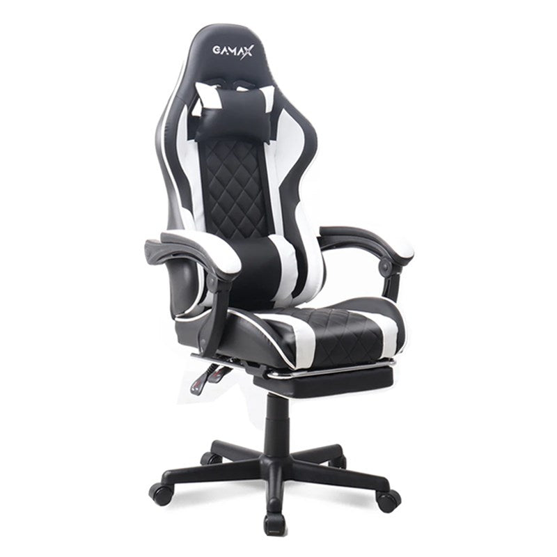 Gamax Gaming Chair Model 1-LT001L with Linkage Function Armrest & Retractable Footrest