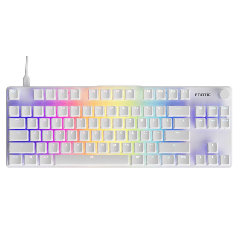 Fnatic STREAK80 LP TKL 80% Wired RGB Mechanical gaming Keyboard - White
