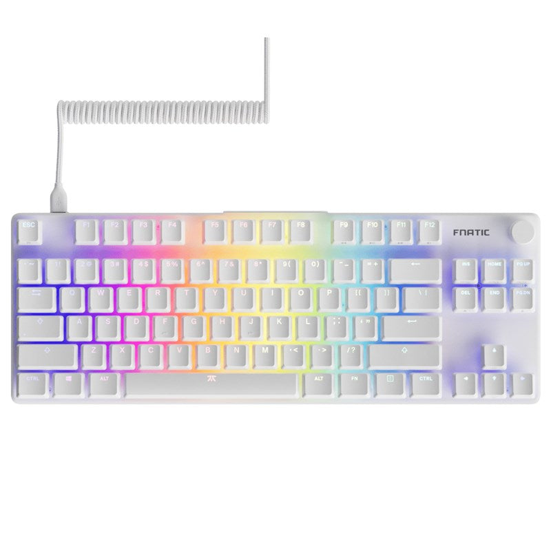 Fnatic STREAK80 LP TKL 80% Wired RGB Mechanical gaming Keyboard - White