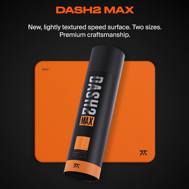Fnatic Dash2 Max L Gaming Mousepad (480x400x6mm) - Sunset Orange