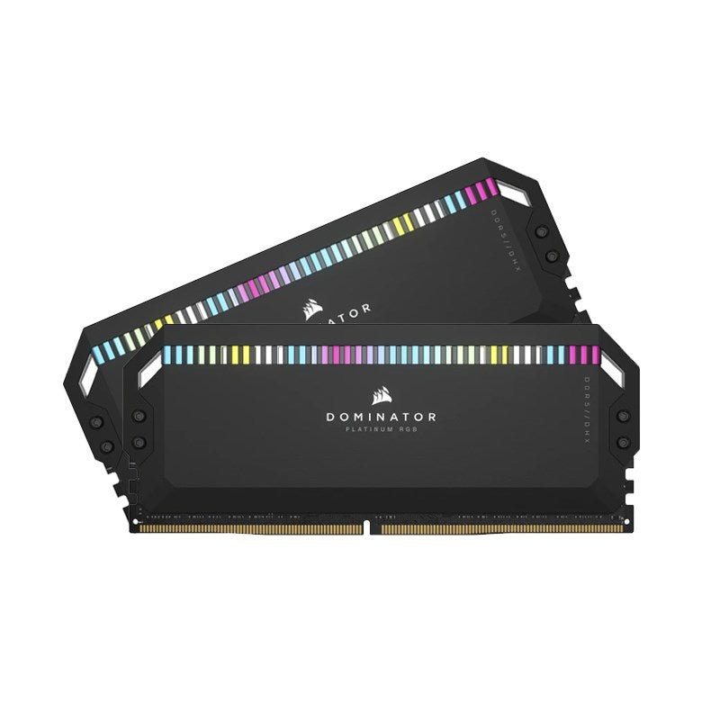 Corsair DOMINATOR PLATINUM RGB 32GB (2x16GB) DDR5 DRAM 7200MHz C34 Memory Kit - Black