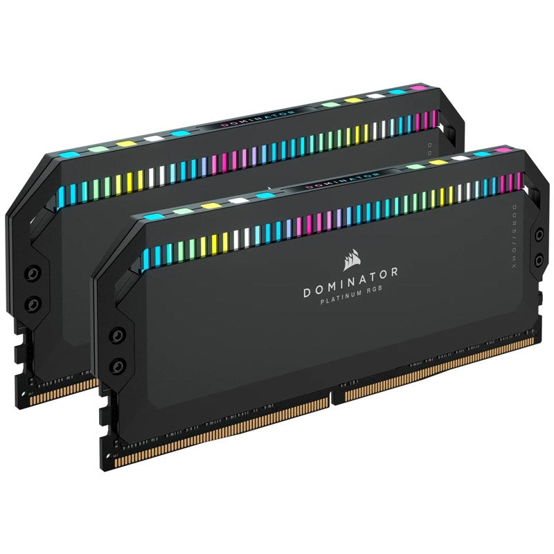 Corsair DOMINATOR PLATINUM RGB 32GB (2x16GB) DDR5 DRAM 7200MHz C34 Memory Kit - Black