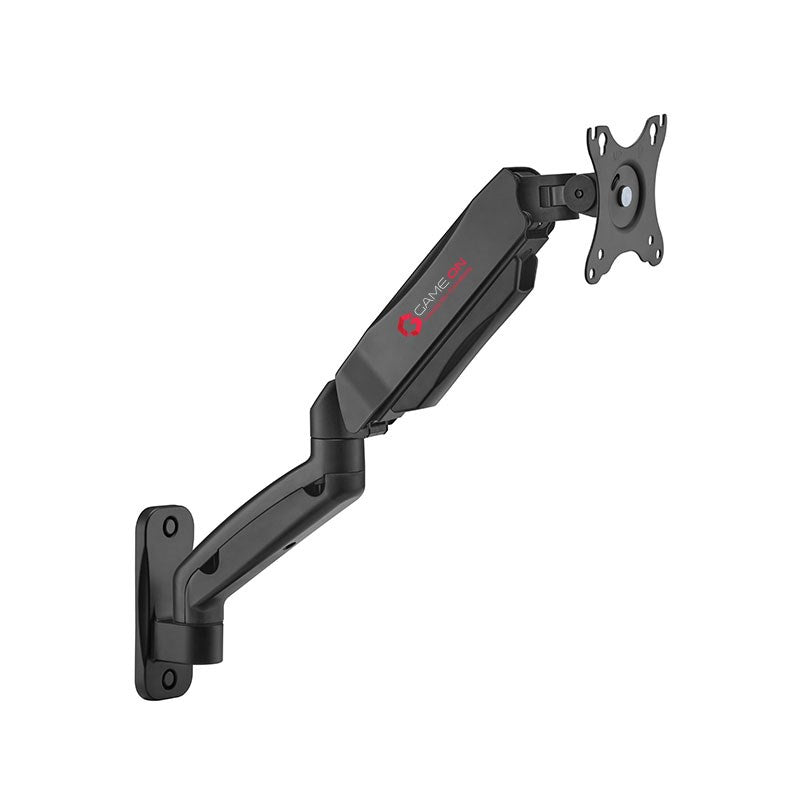 GAMEON GO-5015 Economy Spring-Assisted Wall Mounted Single Monitor Arm, Stand And Mount For Gaming And Office Use, 17